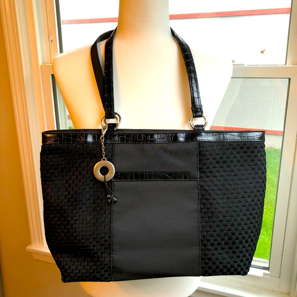 Black purse from Coldwater Creek.